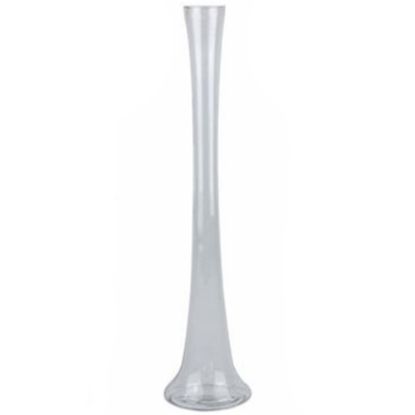 Picture of 50cm GLASS ROUND LILY VASE CLEAR
