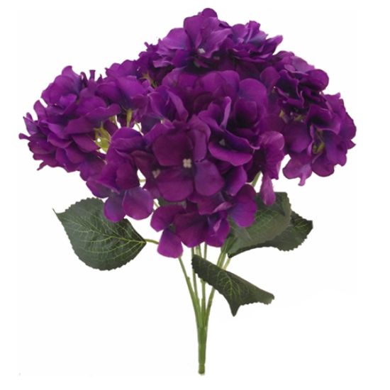 Picture of 45cm HYDRANGEA BUSH PURPLE