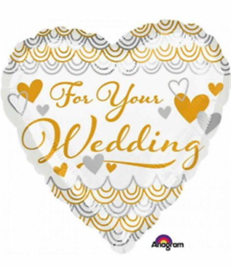 Picture of ANAGRAM 17 INCH FOIL BALLOON - FOR YOUR WEDDING