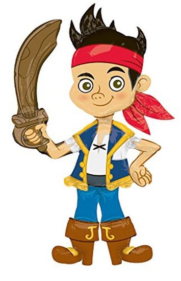 Picture of ANAGRAM 75 INCH XL AIR WALKERS FOIL BALLOON - JAKE AND THE NEVER LAND PIRATES