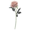 Picture of 52cm SINGLE LARGE VELVET TOUCH OPEN ROSE VINTAGE PINK