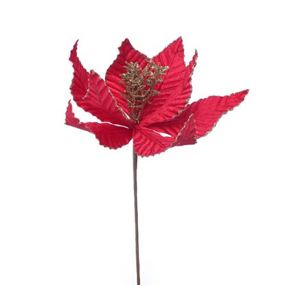 Picture of 25cm SINGLE POINSETTIA RED