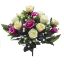 Picture of 40cm LARGE ROSEBUD AND GYP BUSH (18 HEADS) IVORY/RASPBERRY/BLUSH