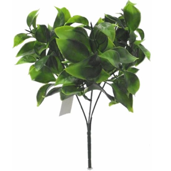 Picture of 28cm PLASTIC LEAFY BUSH GREEN