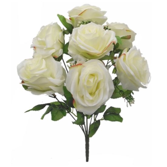 Picture of 42cm ROSE BUSH IVORY/CREAM