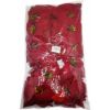 Picture of LARGE SINGLE POINSETTIA HEAD RICH RED X 50pcs