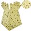 Picture of BOUQUET BOX GLOSSY - STARS DOTS AND SNOWFLAKES IVORY/GOLD X 30pcs