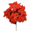 Picture of LARGE VELVET POINSETTIA BUSH (7 HEADS) RED