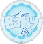 Picture of FS BALLOONS 18 INCH HOLOGRAPHIC FOIL BALLOON - BABY BOY STORK BLUE