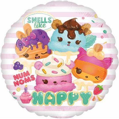 Picture of ANAGRAM 17 INCH FOIL BALLOON - NUM NOMS