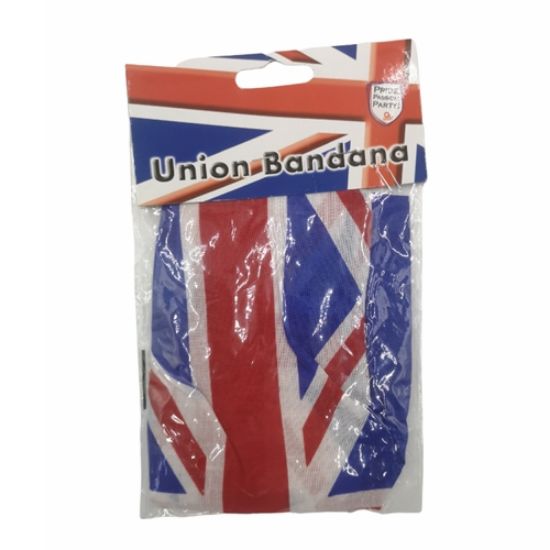 Picture of COTTON UNION JACK BANDANA RED WHITE AND BLUE