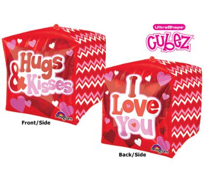 Picture of ANAGRAM 15 INCH FOIL BALLOON - CUBEZ I LOVE YOU