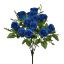 Picture of 34cm ROSEBUD BUSH (12 HEADS) ROYAL BLUE