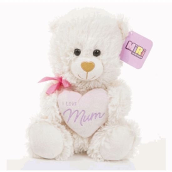 Picture of 10000cm MOTHERS DAY BEAR WITH HEART CREAM - copy