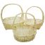 Picture of SET OF 3 OVAL PLANTING BASKETS NATURAL