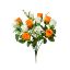 Picture of 34cm ROSEBUD BUSH (12 HEADS) ORANGE/WHITE