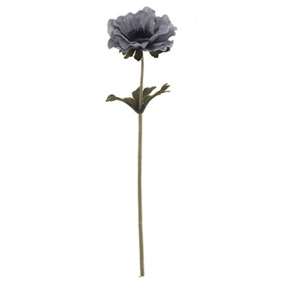 Picture of 35cm SINGLE ANEMONE DRY COLOUR GREY