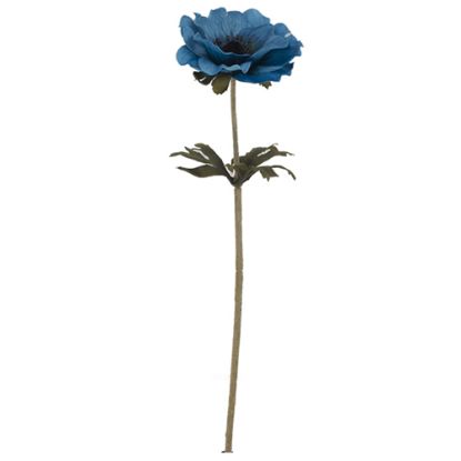 Picture of 35cm SINGLE ANEMONE DRY COLOUR TEAL