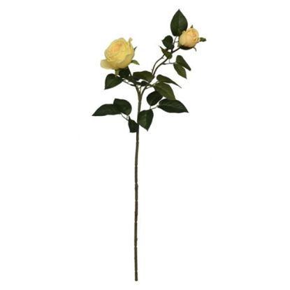 Picture of 67cm ROSE SPRAY LEMON