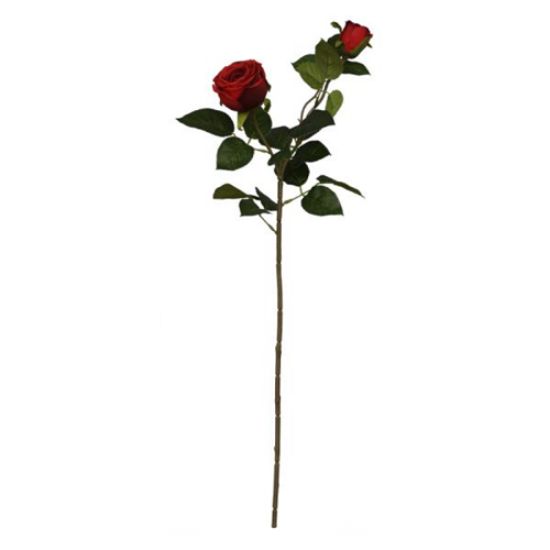 Picture of 67cm ROSE SPRAY DARK RED