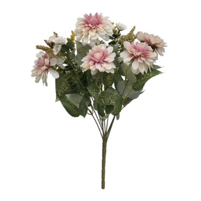 Picture of 45cm DAHLIA AND MINI DAISY BUSH PINK/CREAM