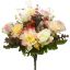 Picture of 40cm DAHLIA ROSEBUD AND EUCALYPTUS BUSH CREAM/PINK