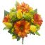 Picture of 35cm GERBERA ROSEBUD AND EUCALYPTUS BUSH YELLOW/ORANGE/GREEN