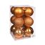 Picture of 6cm CHRISTMAS BAUBLES ASSORTED COPPER X 12pcs