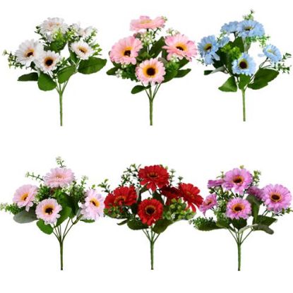 Picture of 28cm GERBERA BUSH ASSORTED X 36pcs