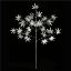 Picture of 86cm GLOSSY LEAF SPRAY WITH GLITTER SILVER