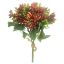 Picture of 36cm PLASTIC BERRY BUNDLE WITH FOLIAGE BURGUNDY/GREEN