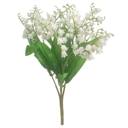 Picture of 29cm LILY OF THE VALLEY BUSH WHITE X 60pcs