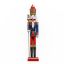 Picture of 90cm WOODEN CHRISTMAS NUTCRACKER FIGURE RED/BLUE