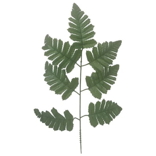 Picture of 43cm LEATHER FERN SPRAY DARK GREEN X 12pcs