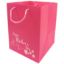 Picture of FLOWER BAG 190x190x250mm HAPPY MOTHERS DAY DAISIES X 10pcs FUCHSIA/WHITE
