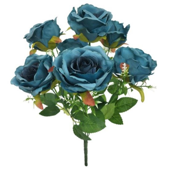 Picture of 44cm OPEN ROSE BUSH DARK BLUE