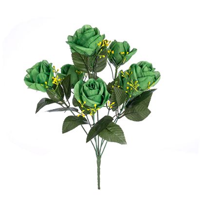 Picture of ROSEBUD BUSH (7 HEADS) EMERALD GREEN