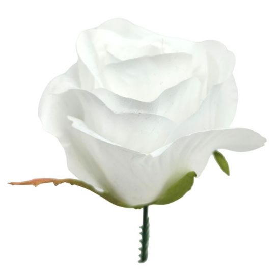 Picture of 7cm PREMIUM ROSE PICK WHITE X 144pcs (IN POLYBAG)