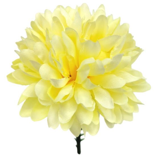 Picture of 7cm PREMIUM CHRYSANTHEMUM BALL PICK LEMON X 144pcs (IN POLYBAG)