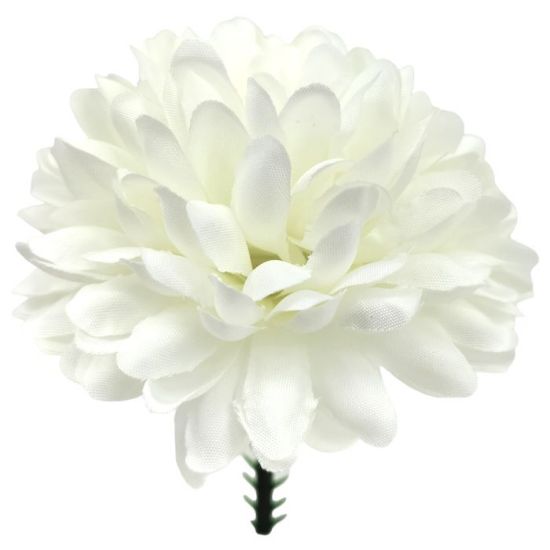 Picture of 7cm PREMIUM CHRYSANTHEMUM BALL PICK IVORY X 144pcs (IN POLYBAG)