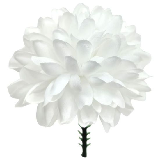 Picture of 7cm PREMIUM CHRYSANTHEMUM BALL PICK WHITE X 144pcs (IN POLYBAG)