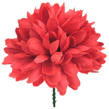 Picture of 7cm PREMIUM CHRYSANTHEMUM BALL PICK RED X 144pcs (IN POLYBAG)