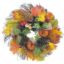 Picture of 18" (46cm) AUTUMN LEAFY WREATH WITH PUMPKINS & CONES ORANGE/YELLOW