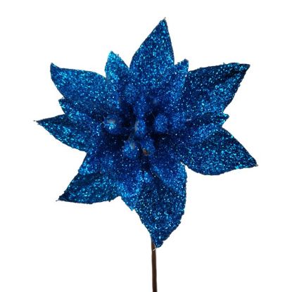 Picture of 12cm SINGLE POINSETTIA BLUE X 48pcs