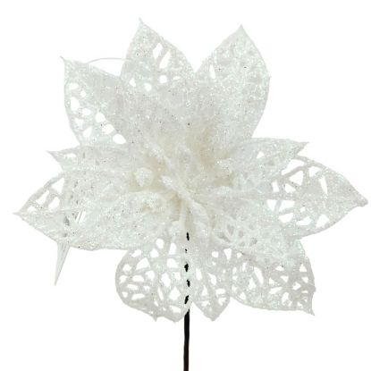 Picture of 12cm SINGLE POINSETTIA WHITE X 48pcs