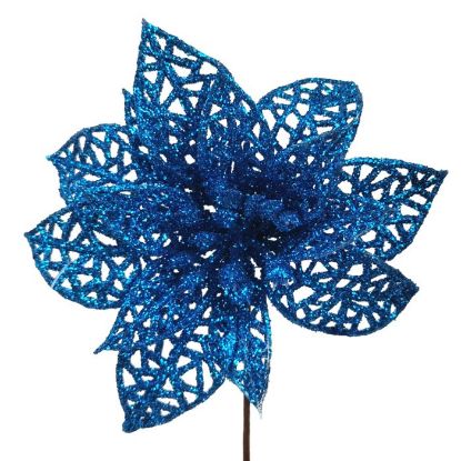 Picture of 12cm SINGLE POINSETTIA BLUE X 48pcs