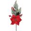 Picture of 45cm POINSETTIA AND BERRY PICK RED
