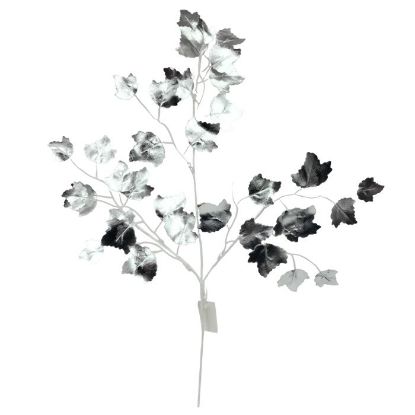 Picture of 58cm GLOSSY LEAF SPRAY SILVER