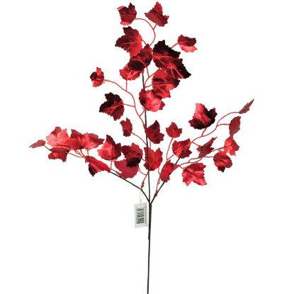 Picture of 58cm GLOSSY LEAF SPRAY RED