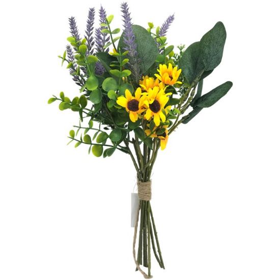 Picture of 37cm DAISY & ASTILBE BUNDLE YELLOW/PURPLE